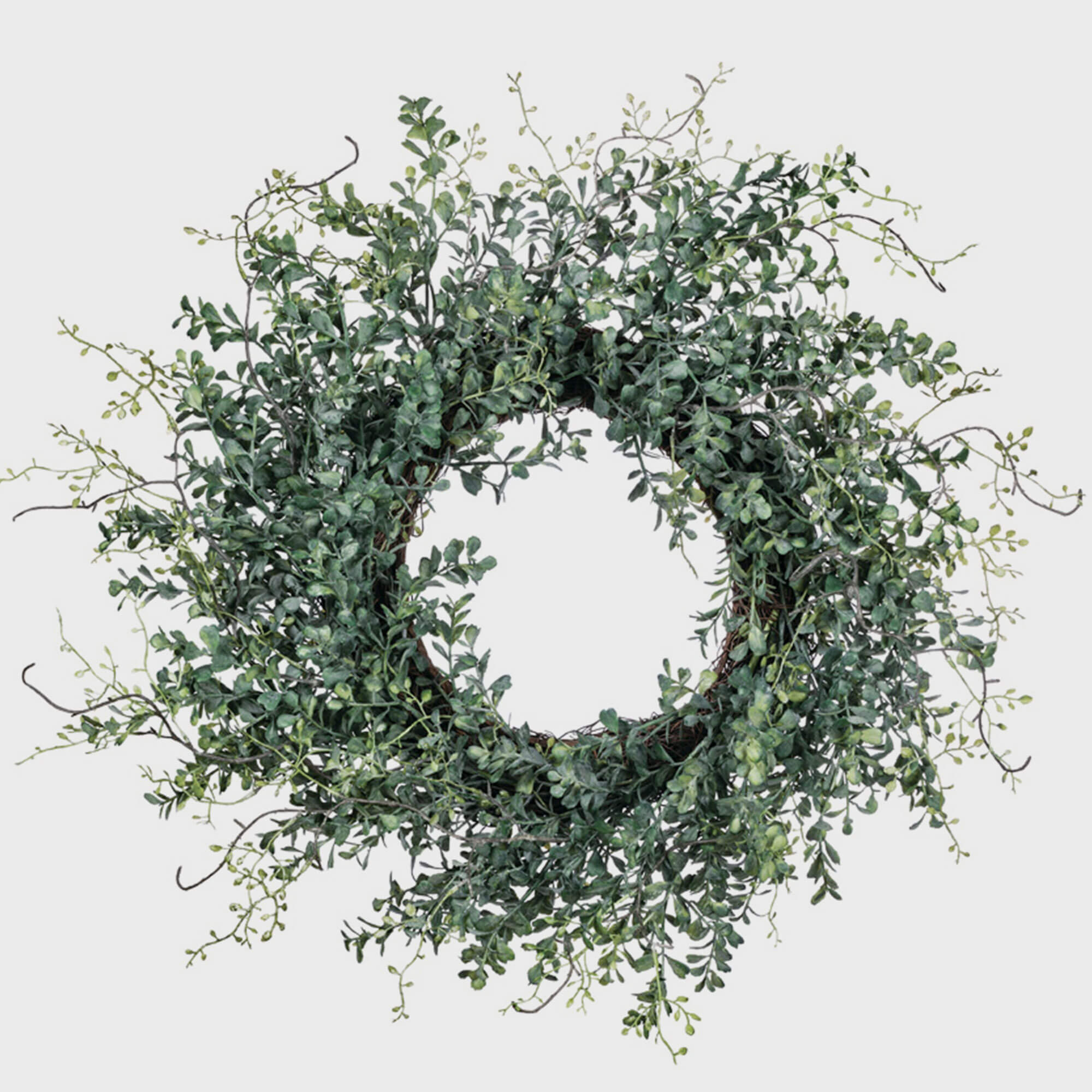 BLUE BOXWOOD WREATH