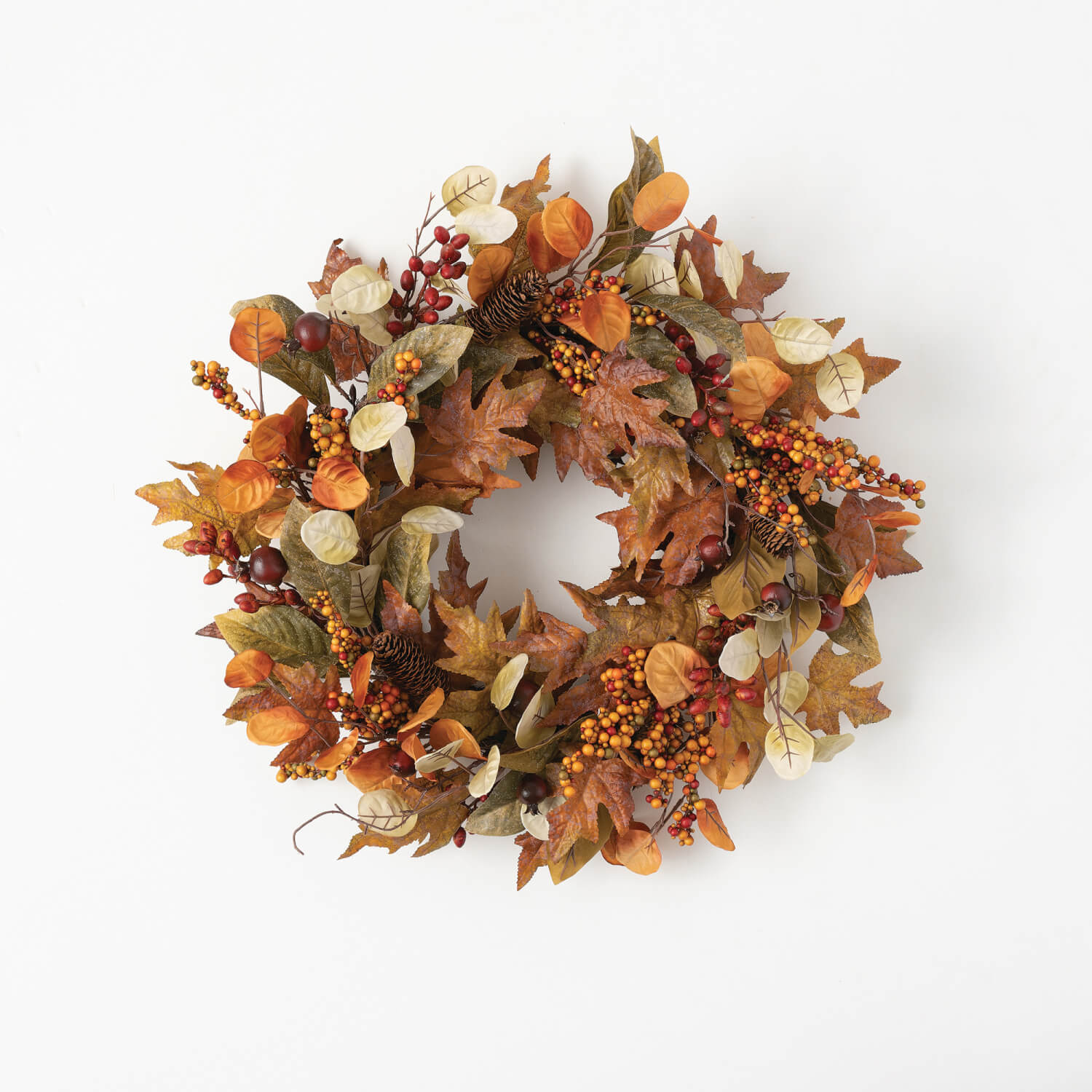 MIXED LEAF WREATH