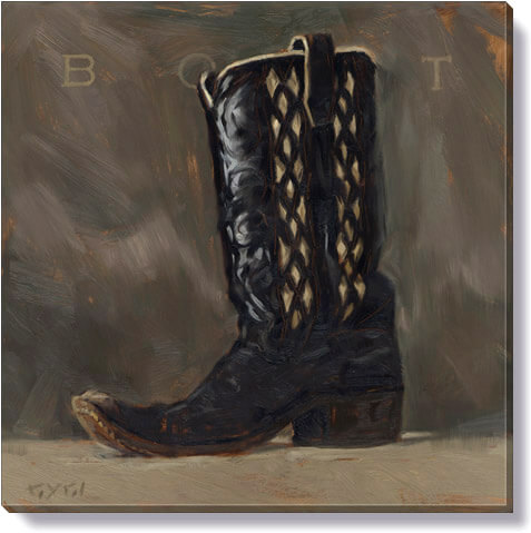 COWBOY BOOT GICLEE WALL ART