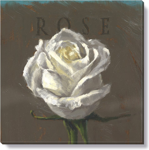 WHITE ROSE GICLEE WALL ART