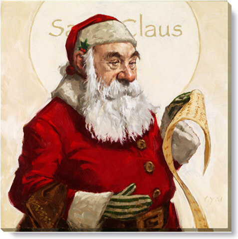 SANTA CLAUS GICLEE WALL ART