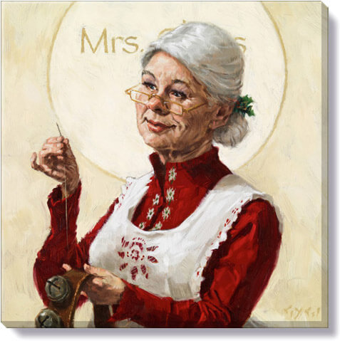 MRS. CLAUS GICLEE WALL ART