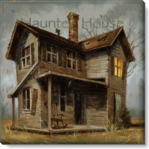 HAUNTED HOUSE GICLEE WALL ART