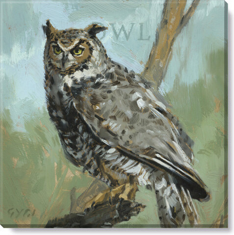 OWL GICLEE WALL ART