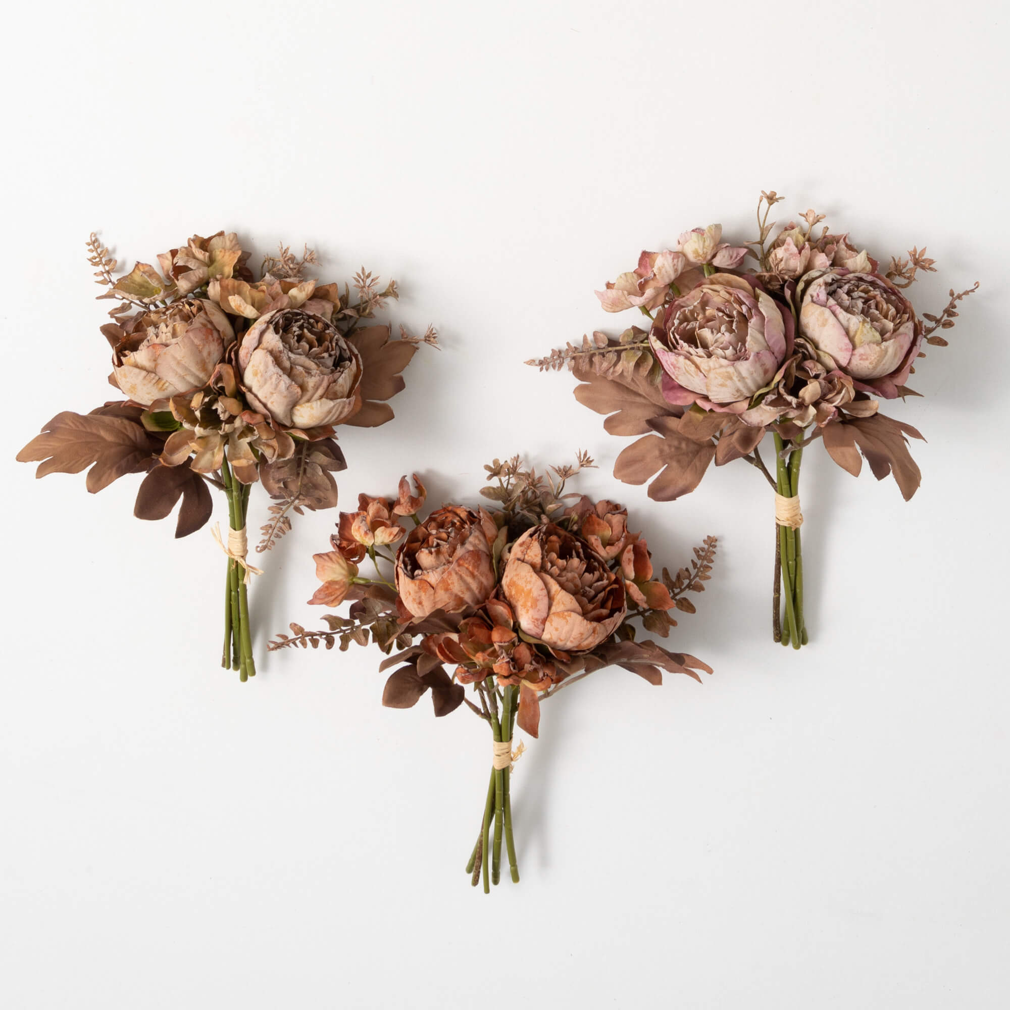 DRIED PEONY BUSH TRIO