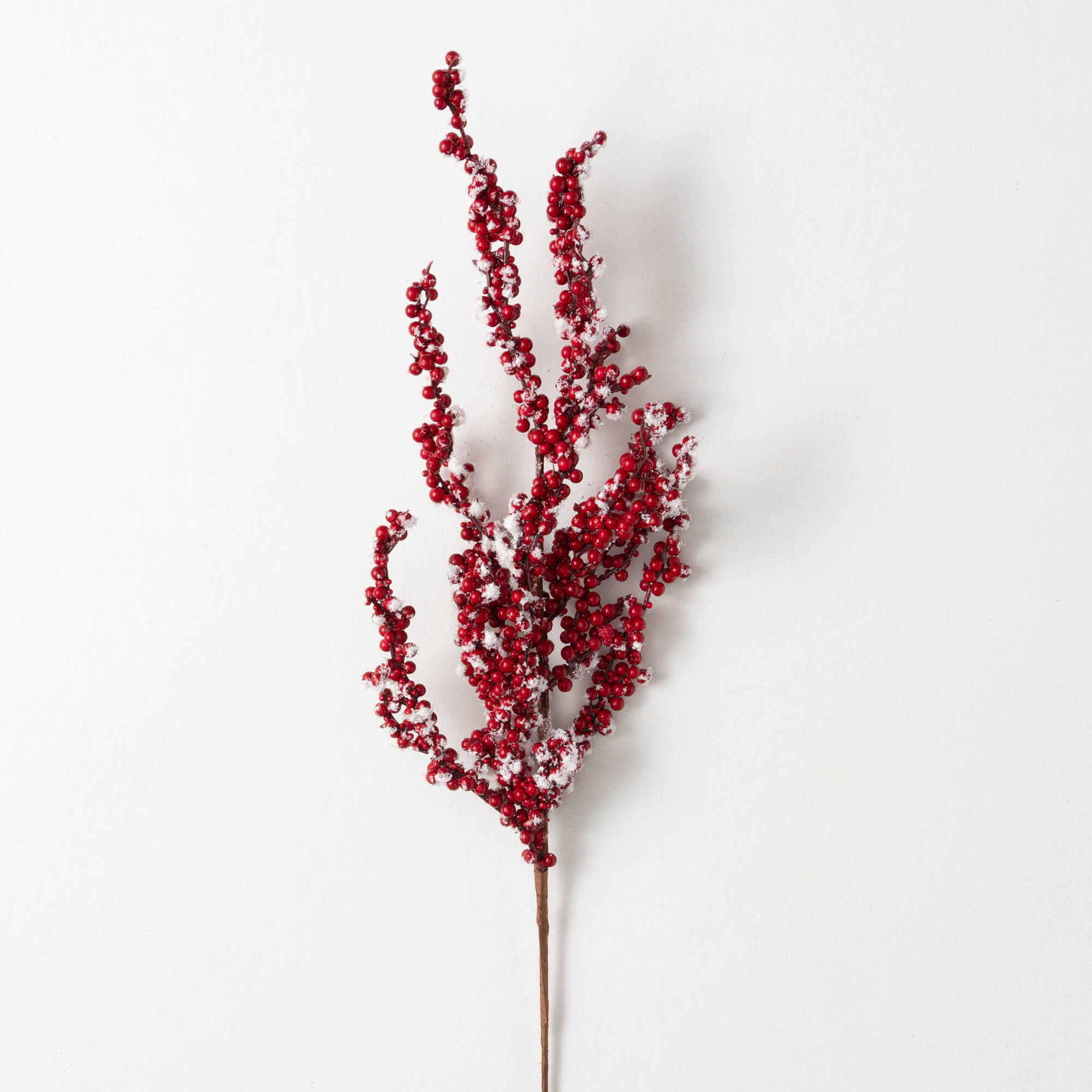 FROSTED RED BERRY & TWIG STEM