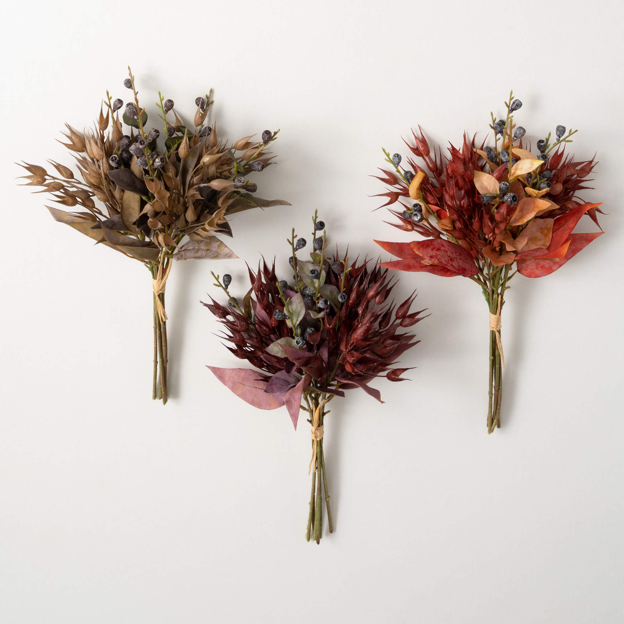 FALL FAUX-DRIED OAT BUSH SET