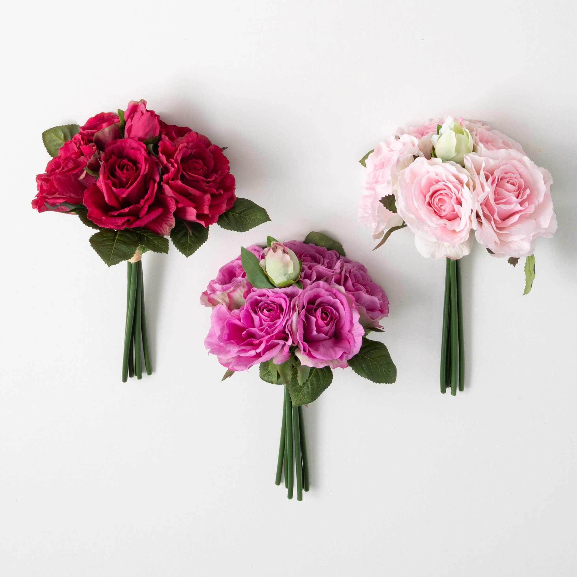 SPRING PINK TEA ROSE BUSH TRIO