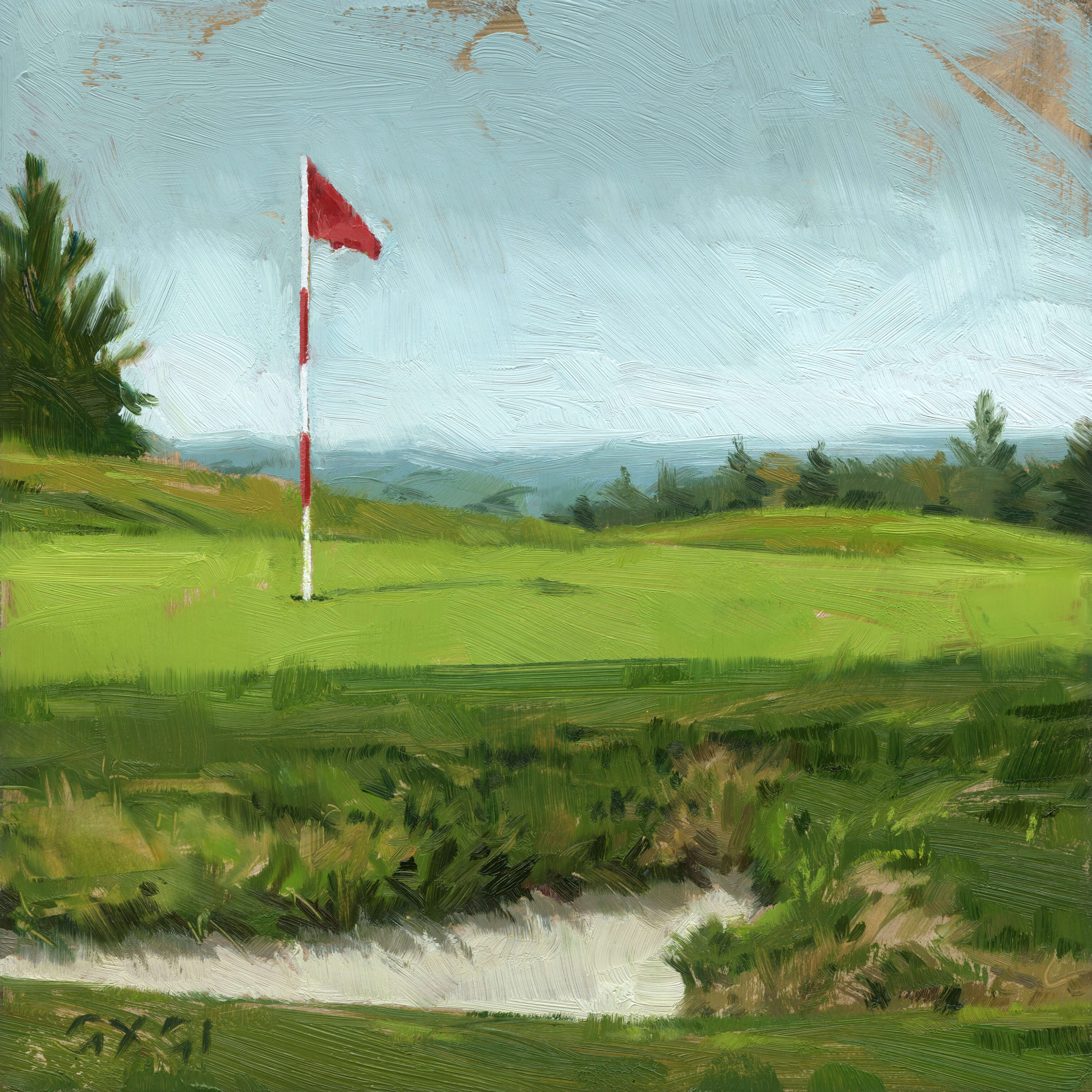 THE PUTTING GREEN ARTWORK