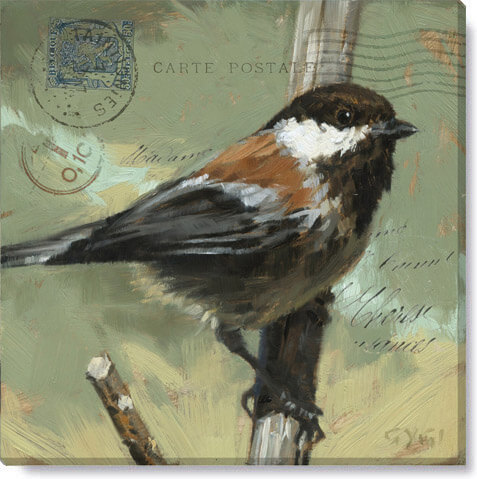 MESSENGER CHICKADEE GICLEE WAL