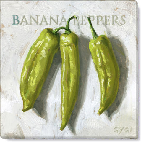 BANANA PEPPERS GICLEE WALL ART