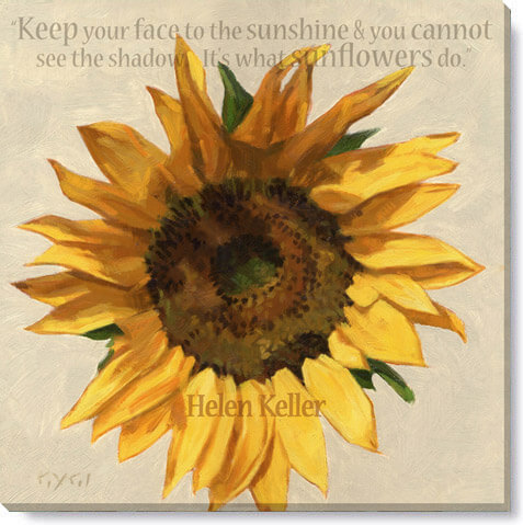 INSPIRATIONAL SUNFLOWER GICLEE