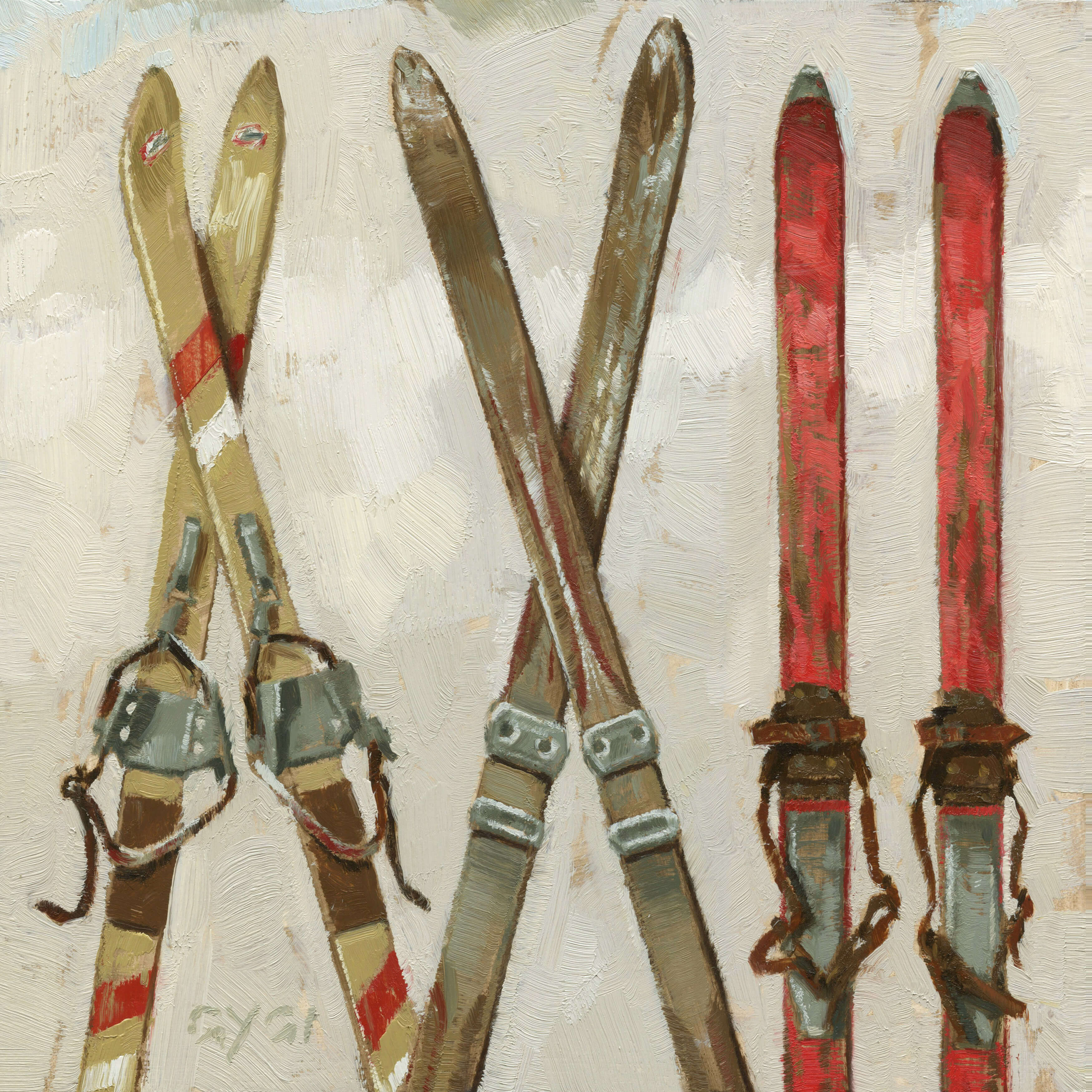 SKIS GICLEE ARTWORK