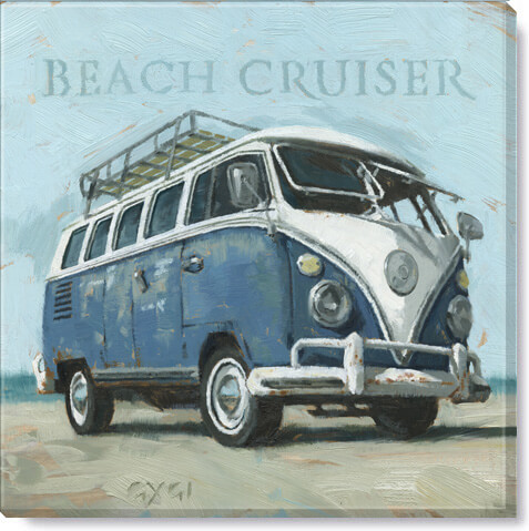 BEACH BUS GICLEE WALL ART