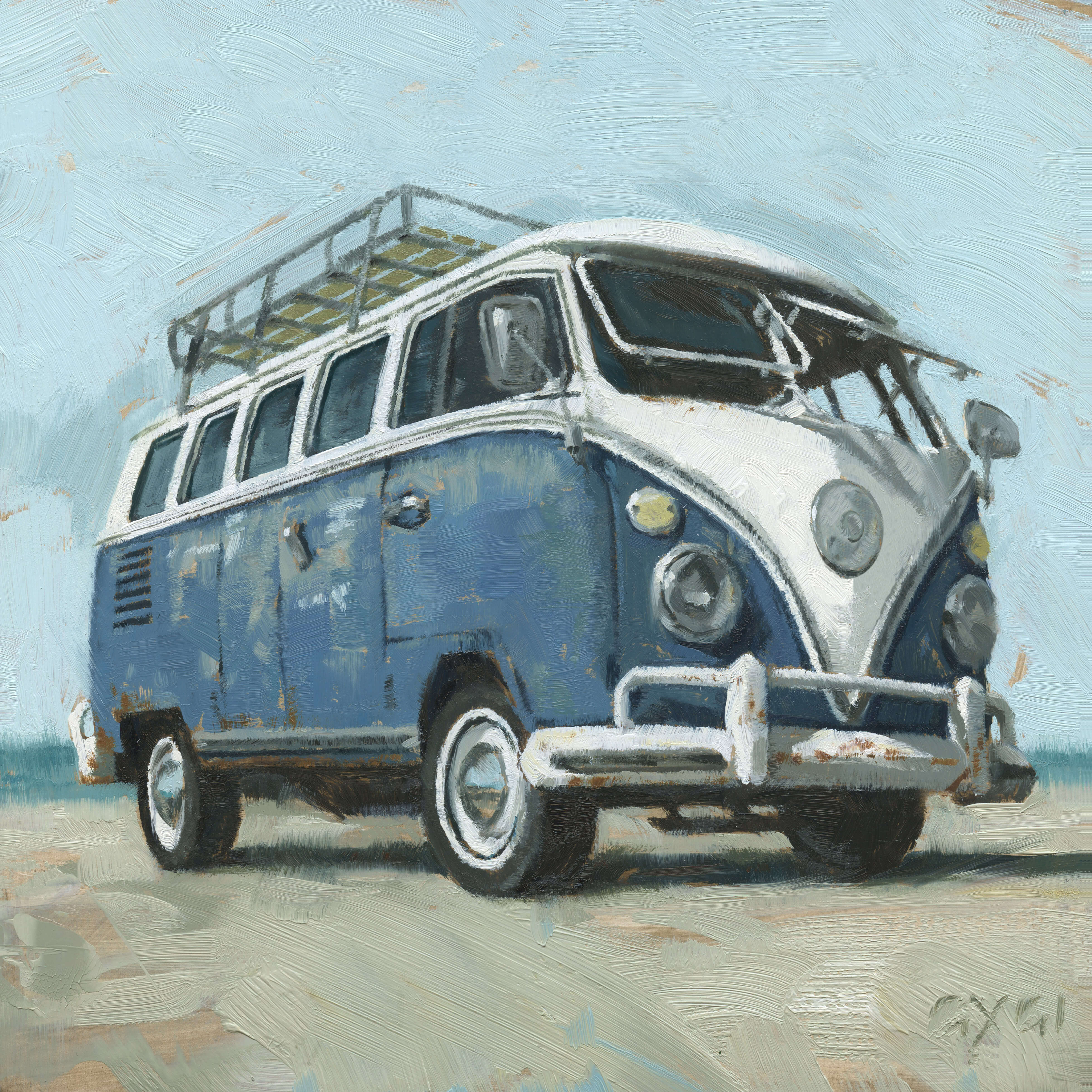 BEACH BUS GICLEE ARTWORK