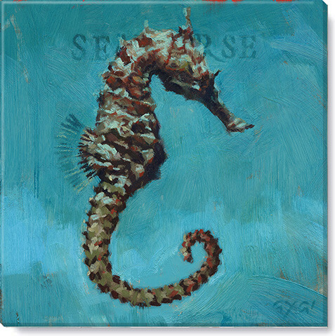 SEAHORSE GICLEE WALL ART