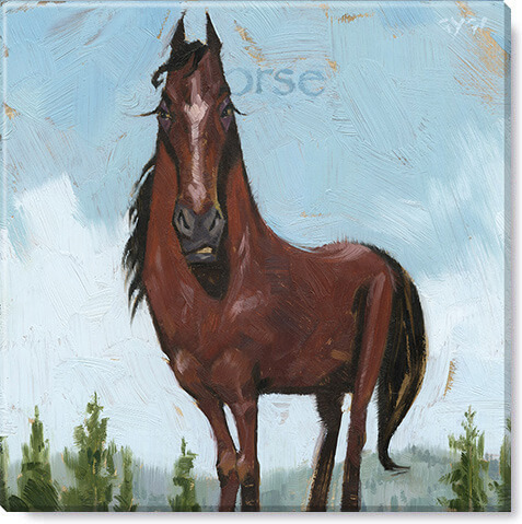 FANCIFUL HORSE GICLEE WALL ART