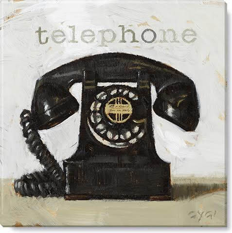 TELEPHONE GICLEE WALL ART