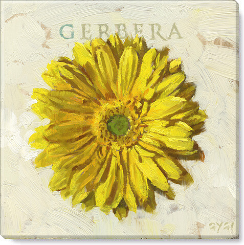 YELLOW GERBERA GICLEE WALL ART