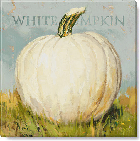 WHITE PUMPKIN GICLEE ART