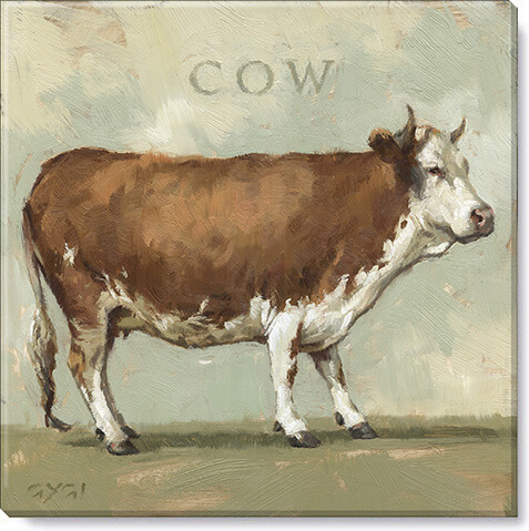 PASTURE COW GICLEE WALL ART