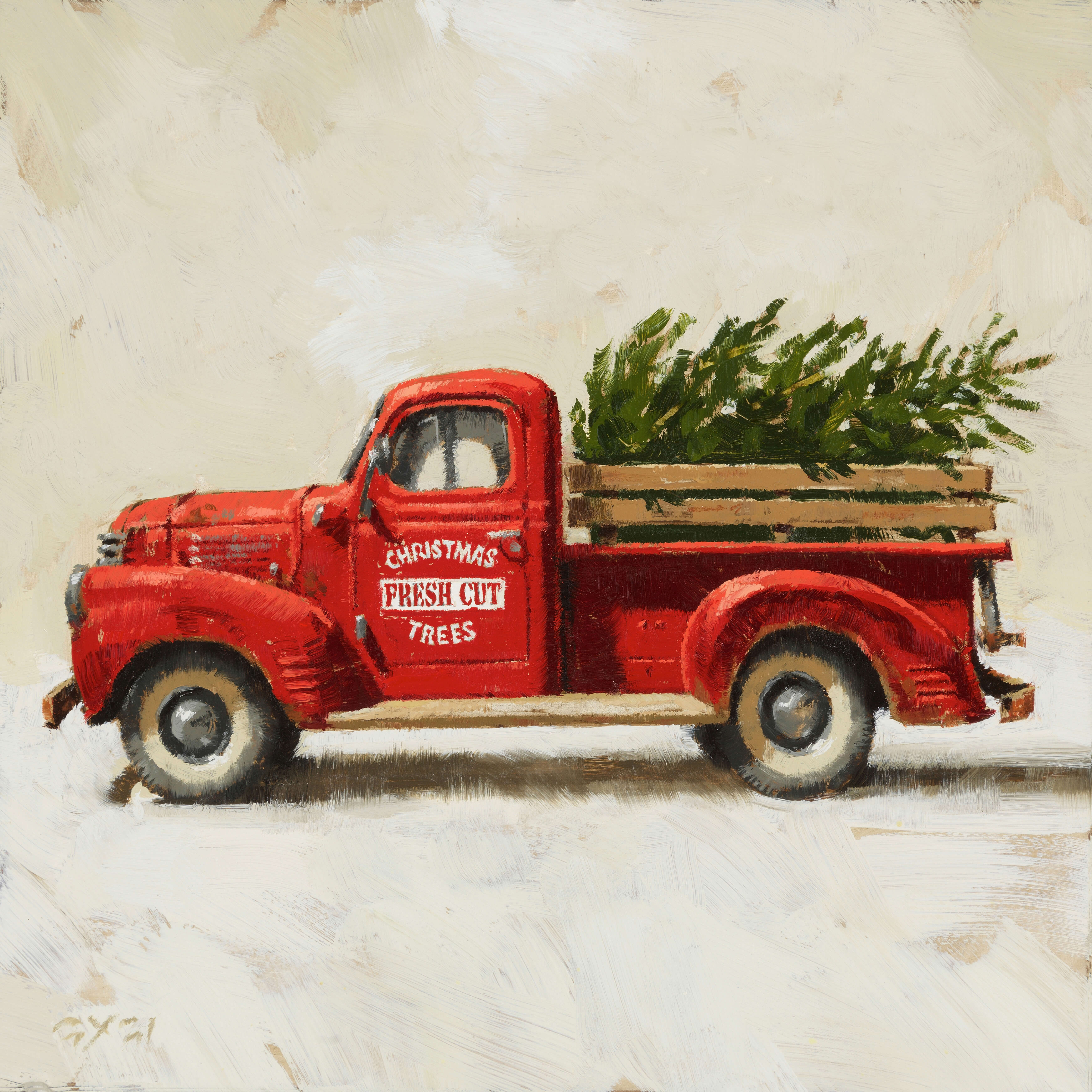 CHRISTMAS TRUCK GICLEE ARTWORK