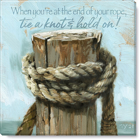 INSPIRATIONAL ROPE GICLEE WALL