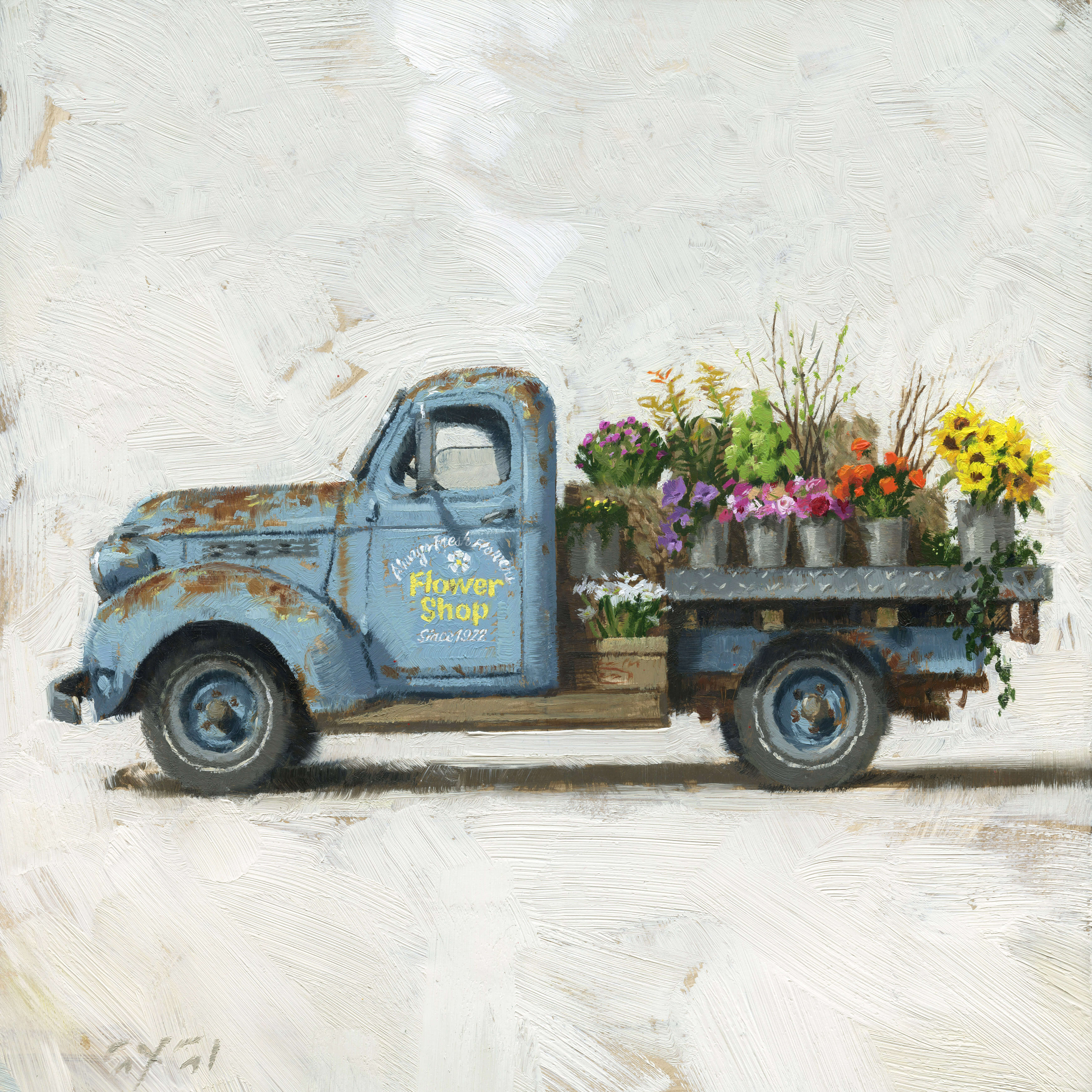 FLOWER TRUCK GICLEE ARTWORK