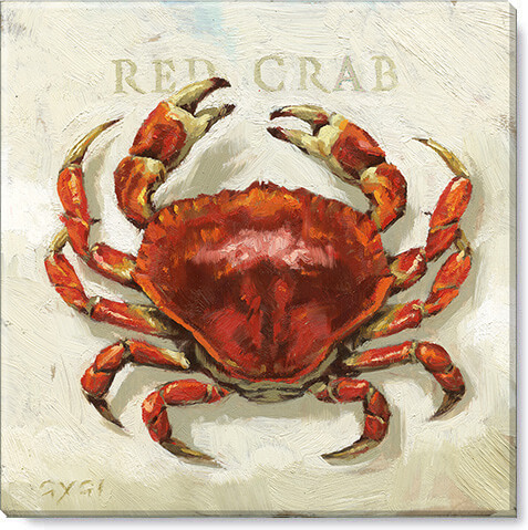 RED CRAB GICLEE WALL ART