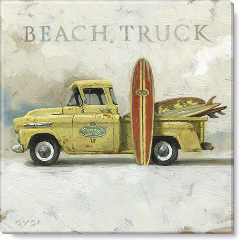 BEACH TRUCK GICLEE WALL ART