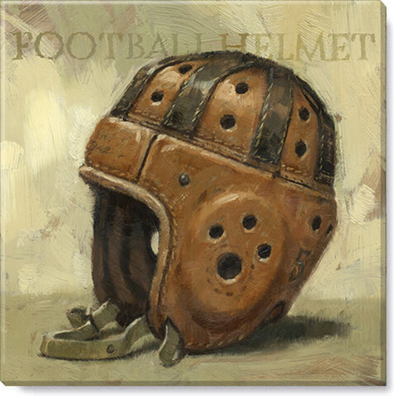 FOOTBALL HELMET GICLEE WALL AR