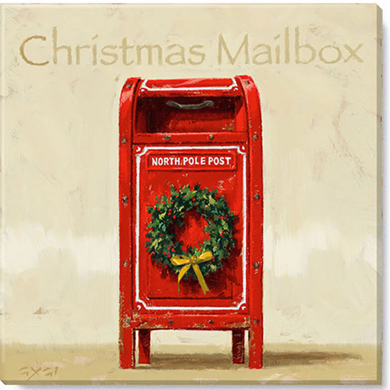 CHRISTMAS MAILBOX GICLEE WALL