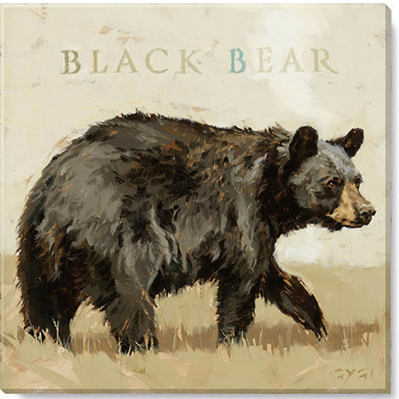 BLACK BEAR GICLEE WALL ART