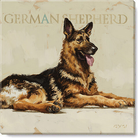 GERMAN SHEPHERD GICLEE WALL AR