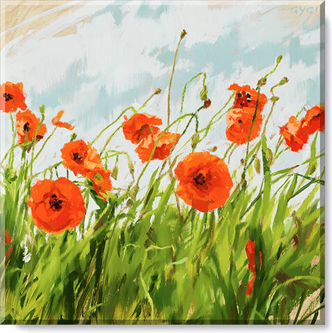 POPPY FIELD LANDSCAPE