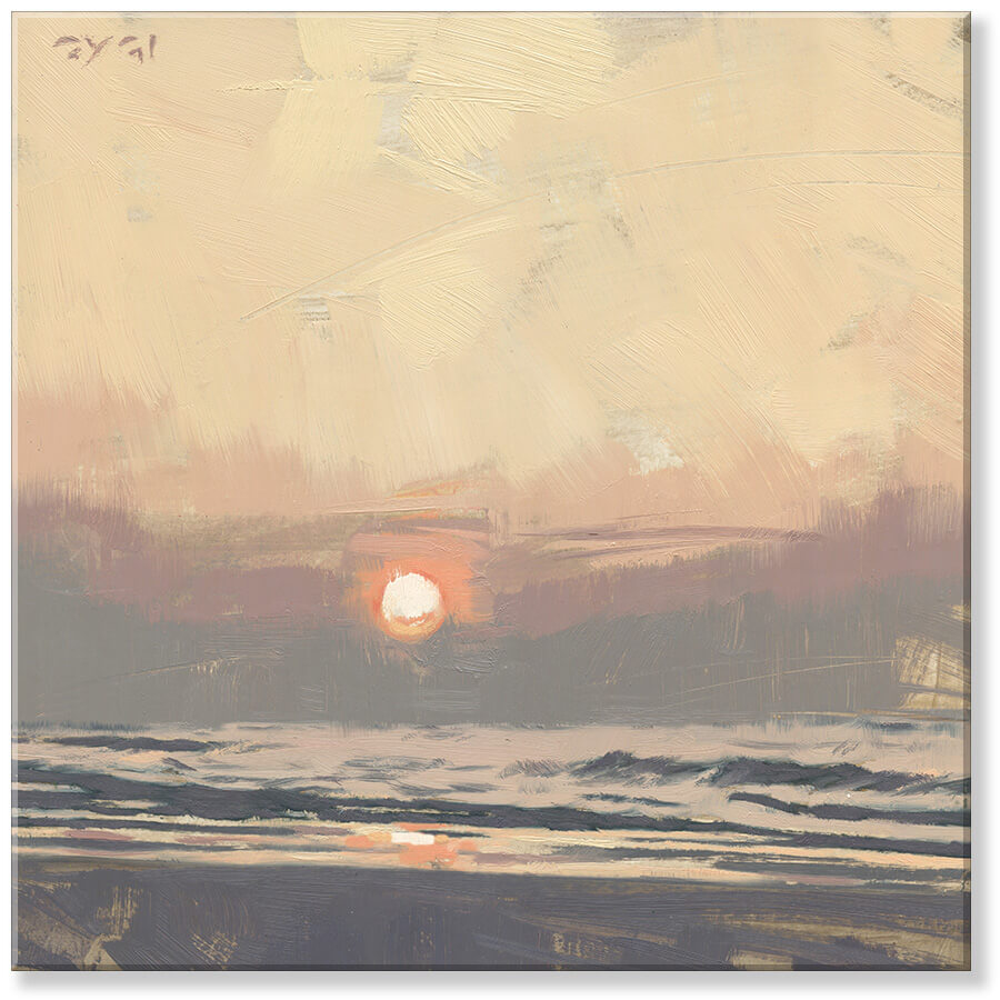 BIG SKY BEACH SUNSET WALL ART