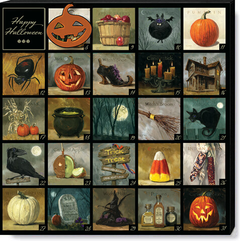 HALLOWEEN ADVENT CALENDAR ART