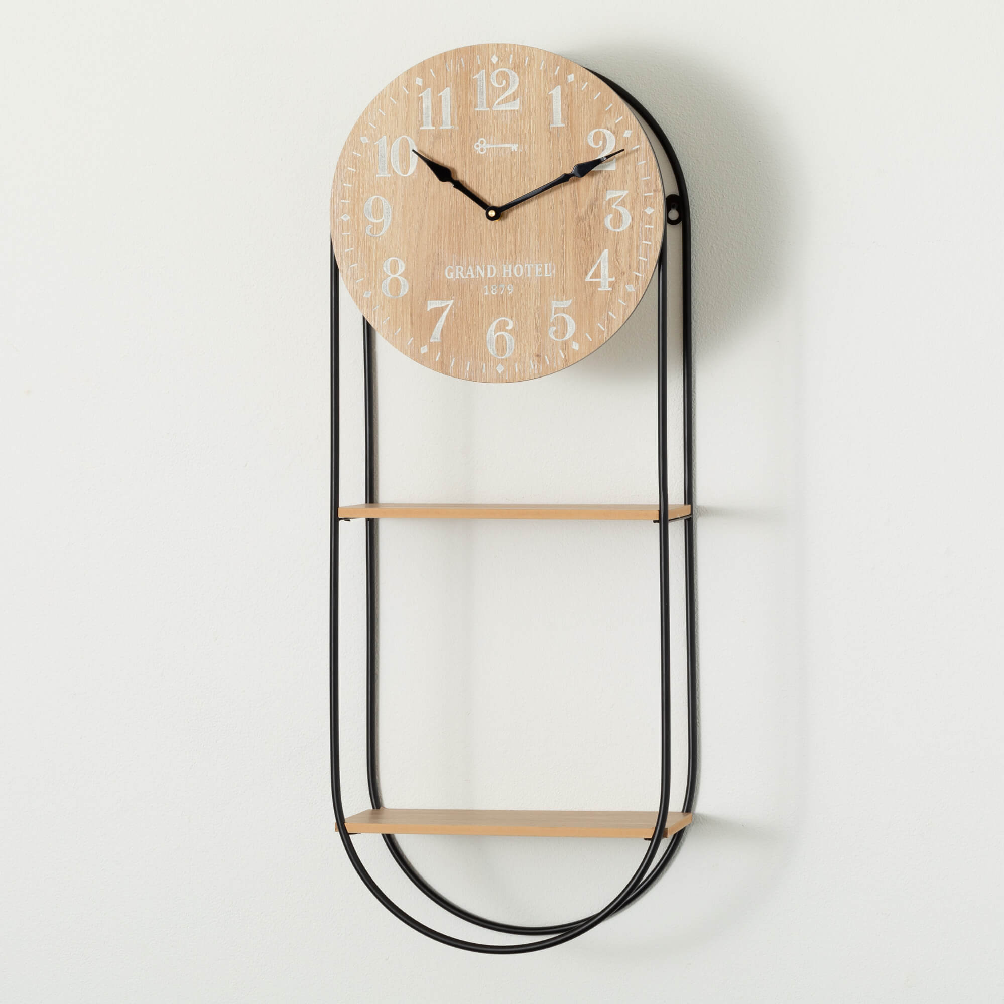 MINIMALIST WALL CLOCK SHELF