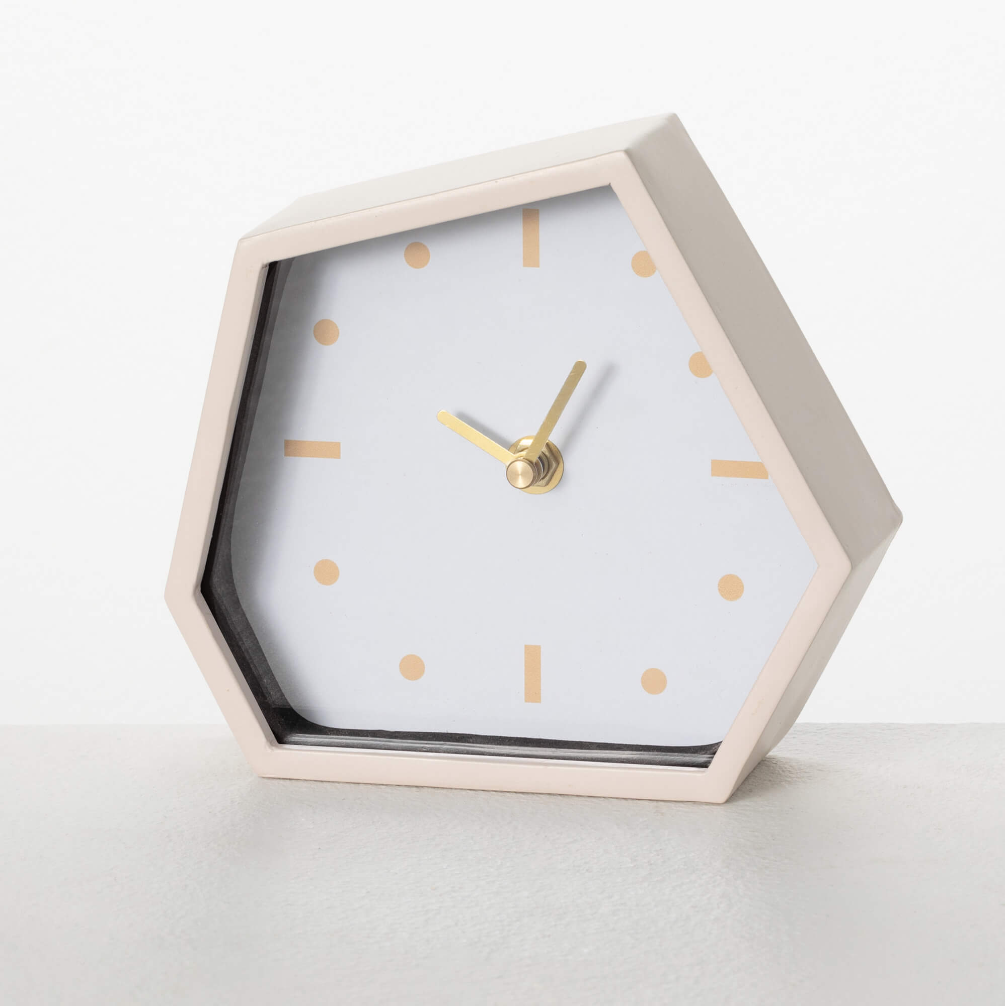 MODERN HEXAGON DESK CLOCK