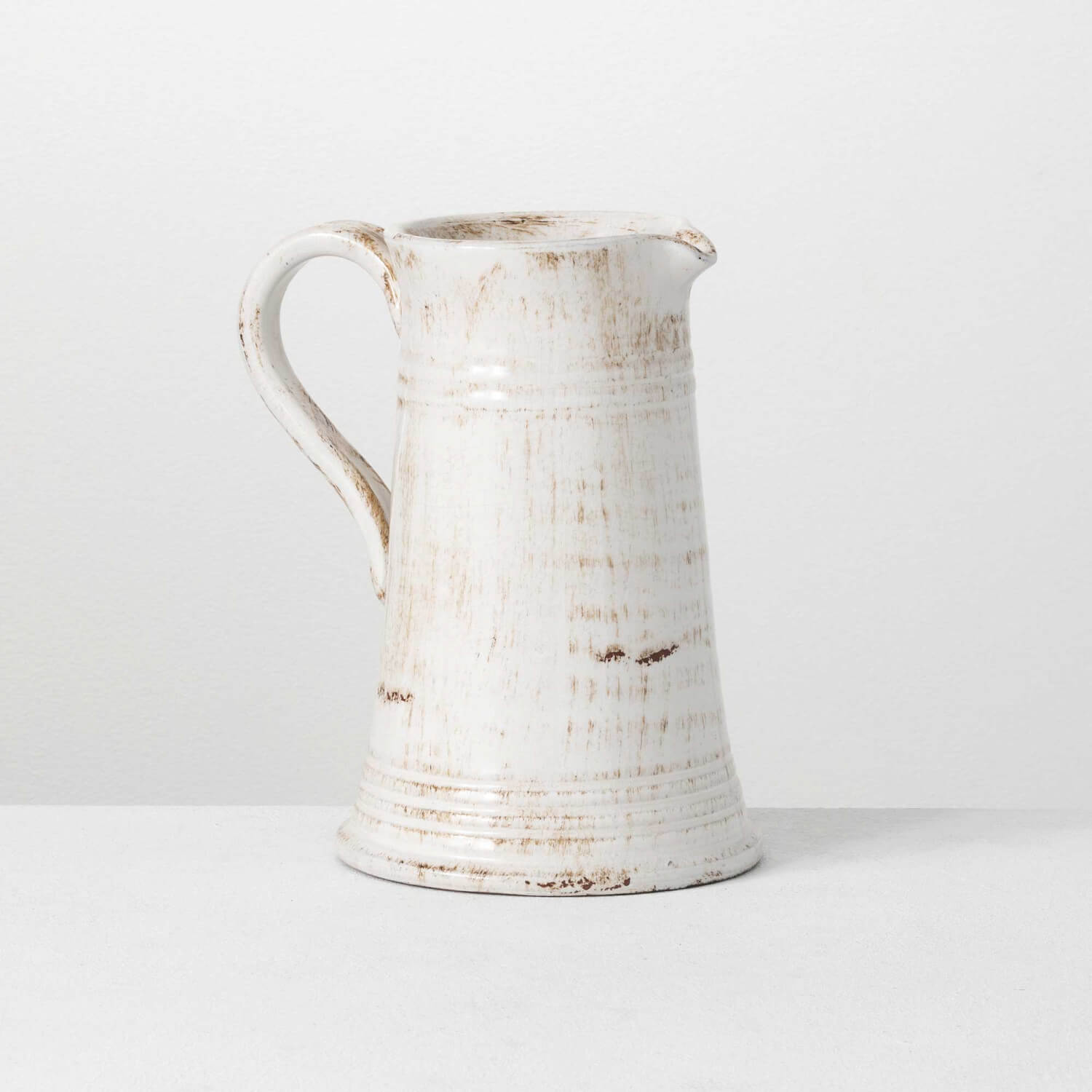 GLAZED CERAMIC PITCHER