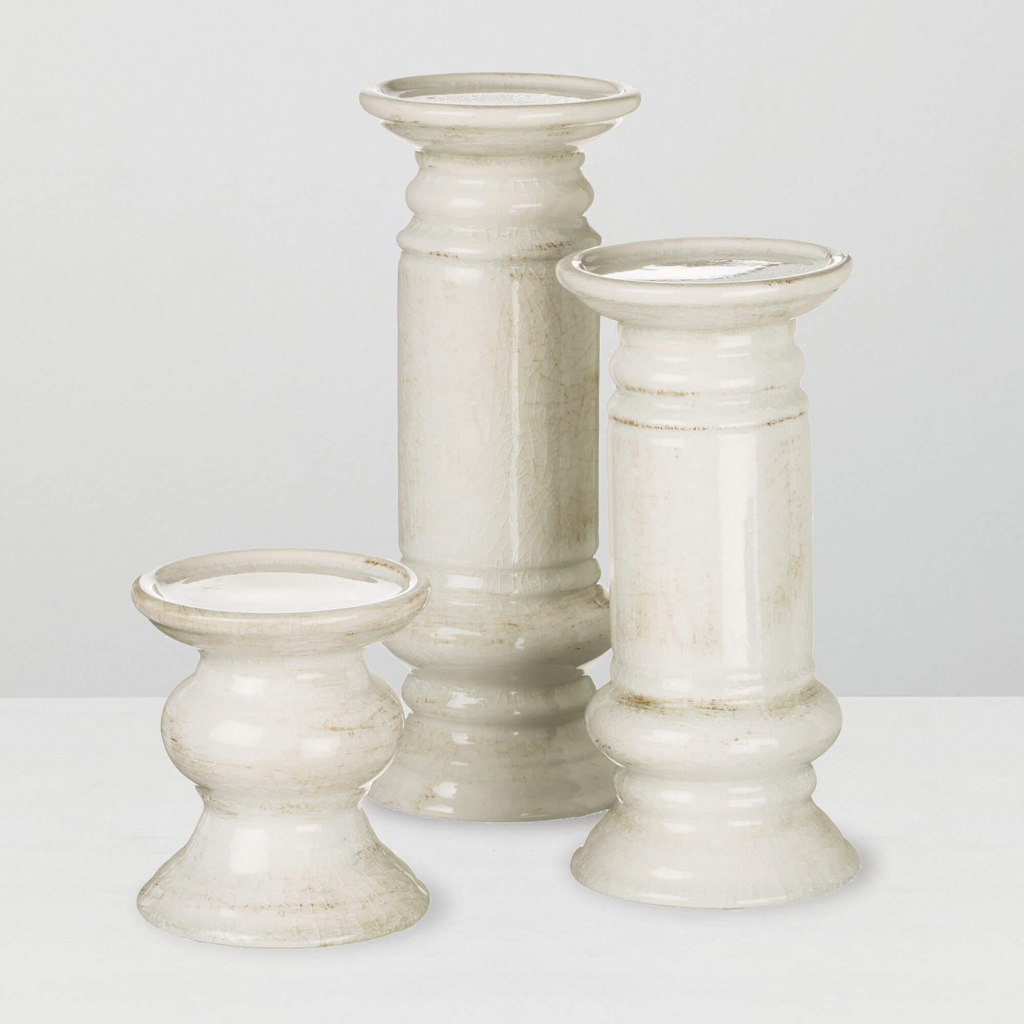 PILLAR CANDLEHOLDER Set OF 3