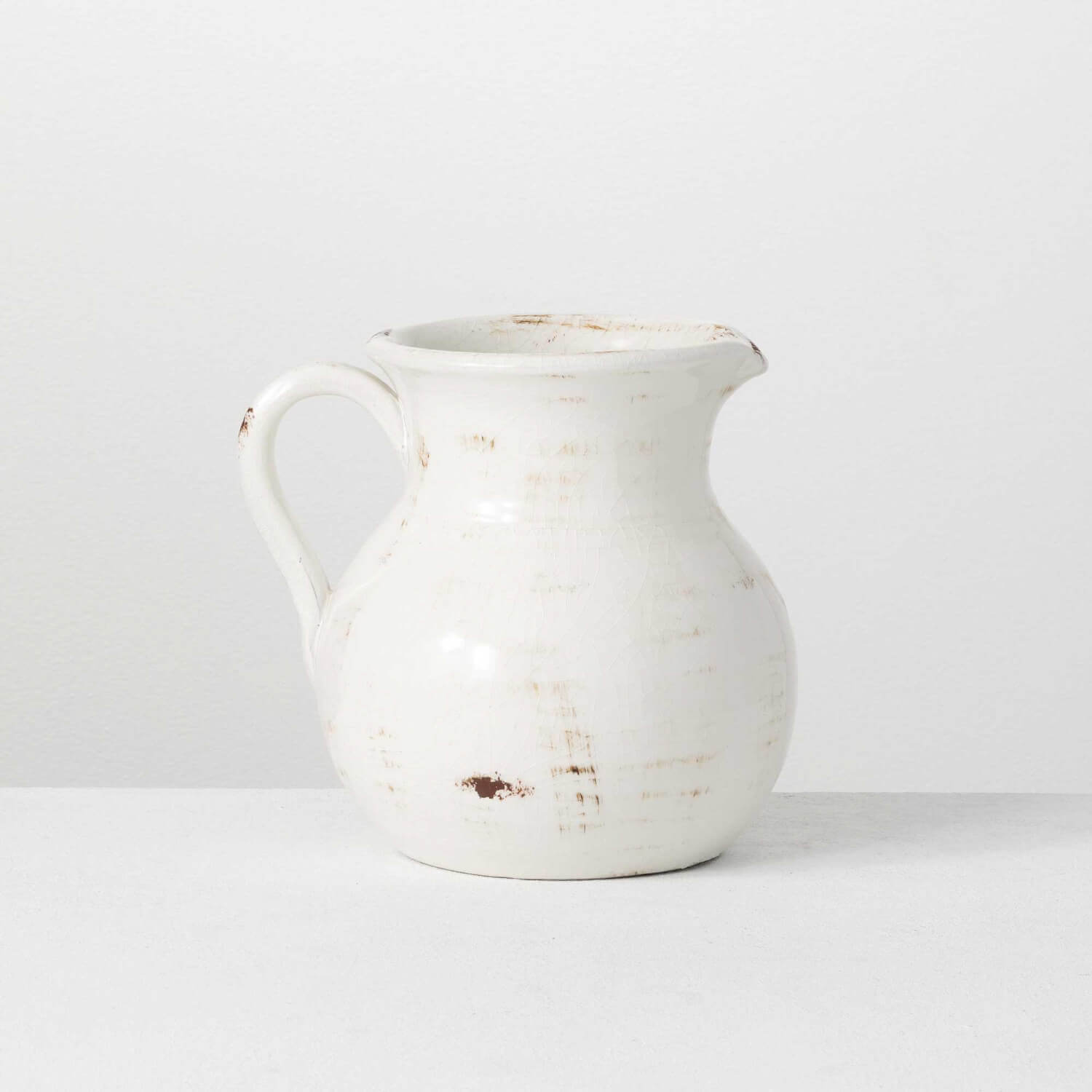 GLAZED CERAMIC PITCHER