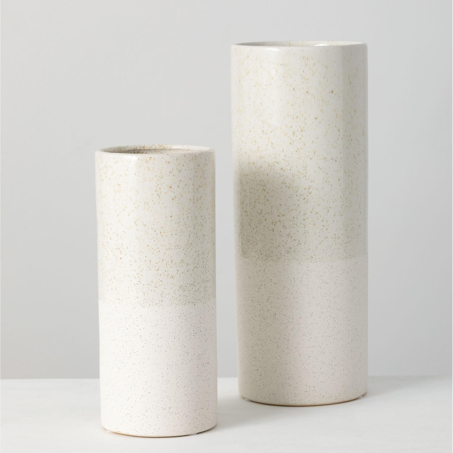 SPECKLED VASE SET OF 2