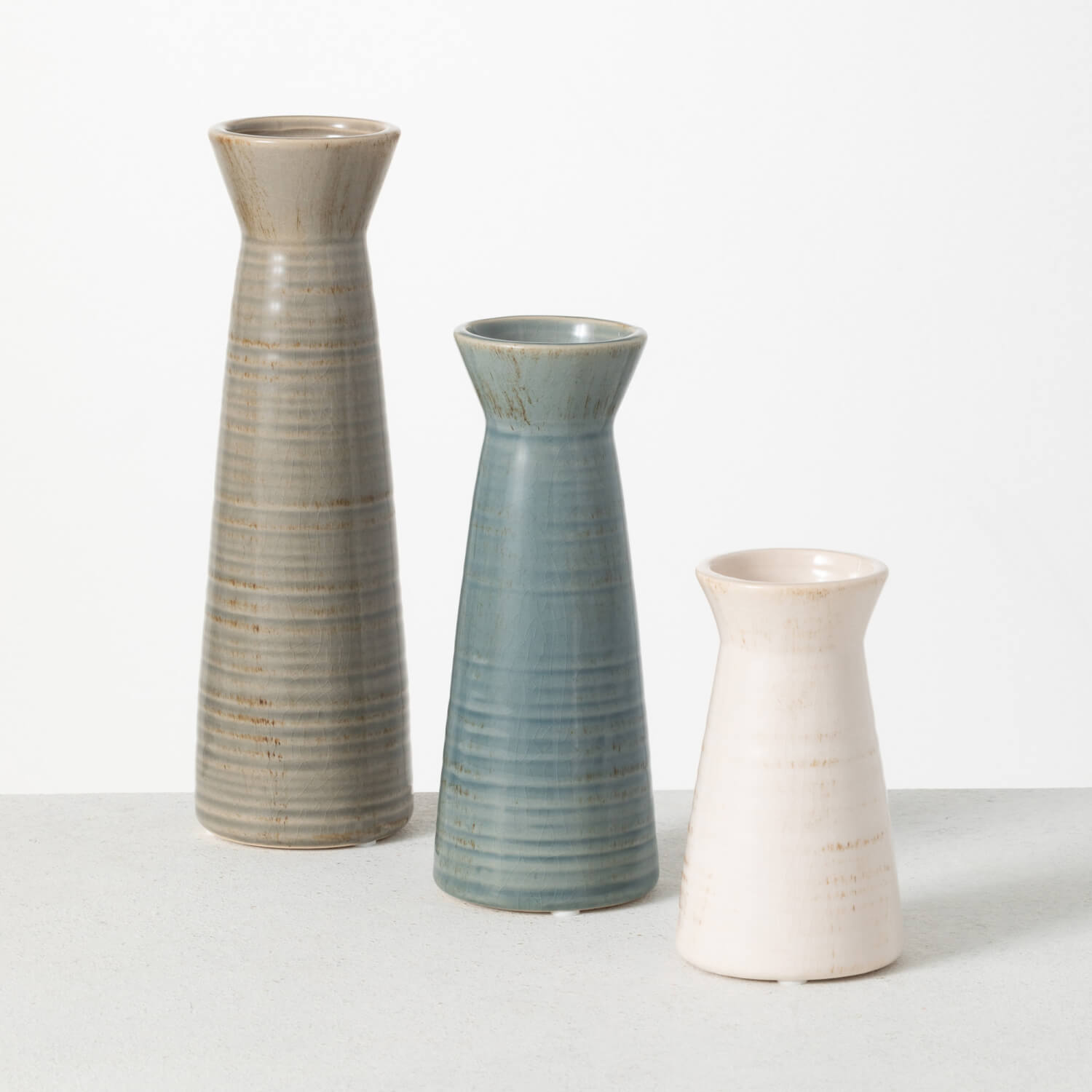 WIDE MOUTH VASE SET OF 3