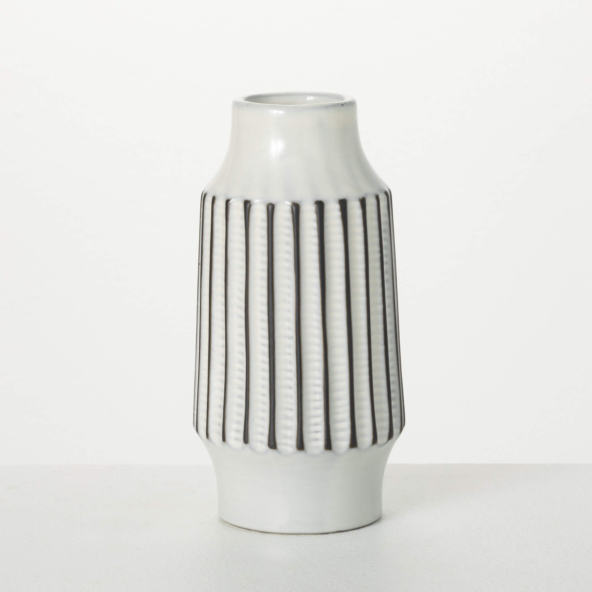 TEXTURED TALL MODERN VASE