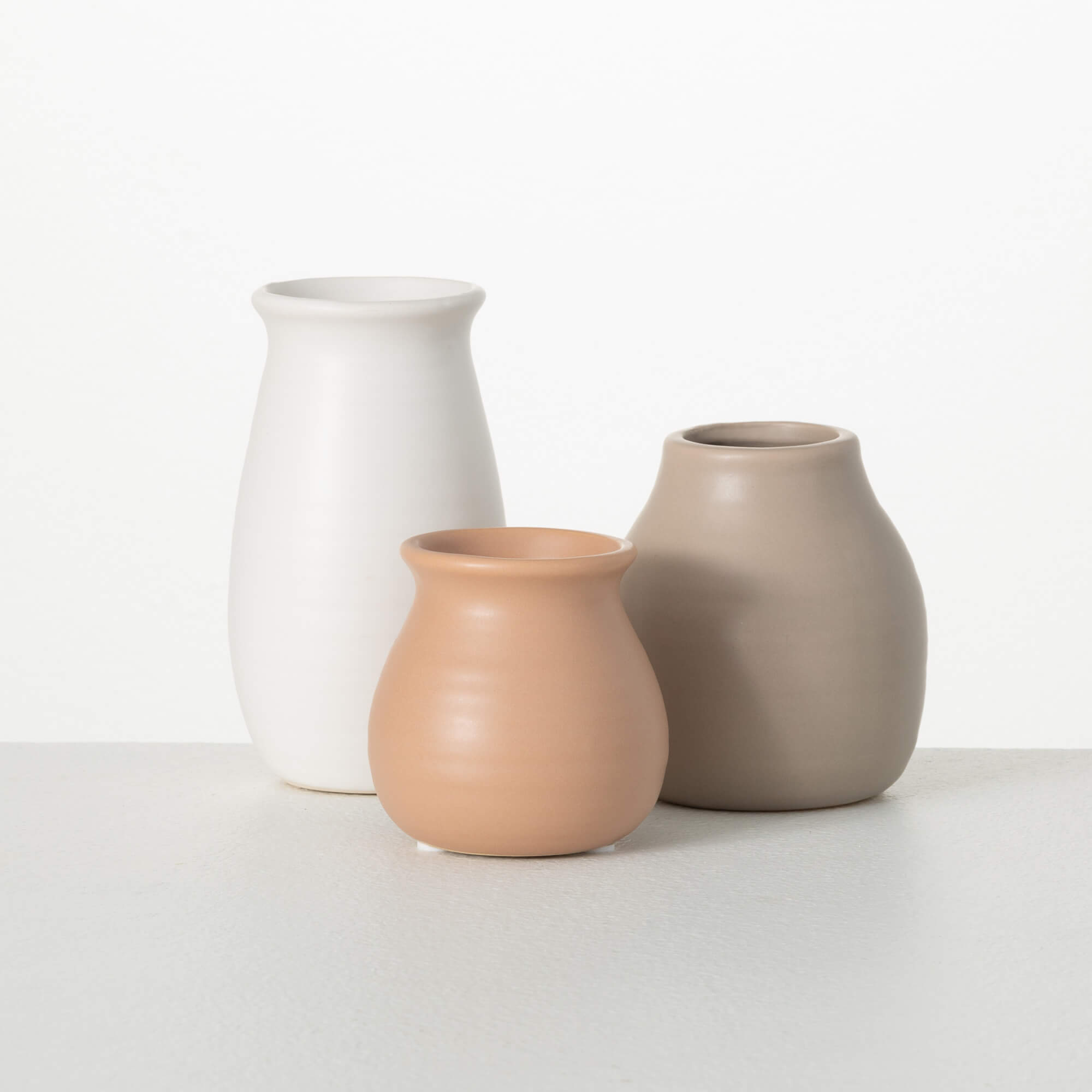 SMALL NEUTRAL VASE SET OF 3