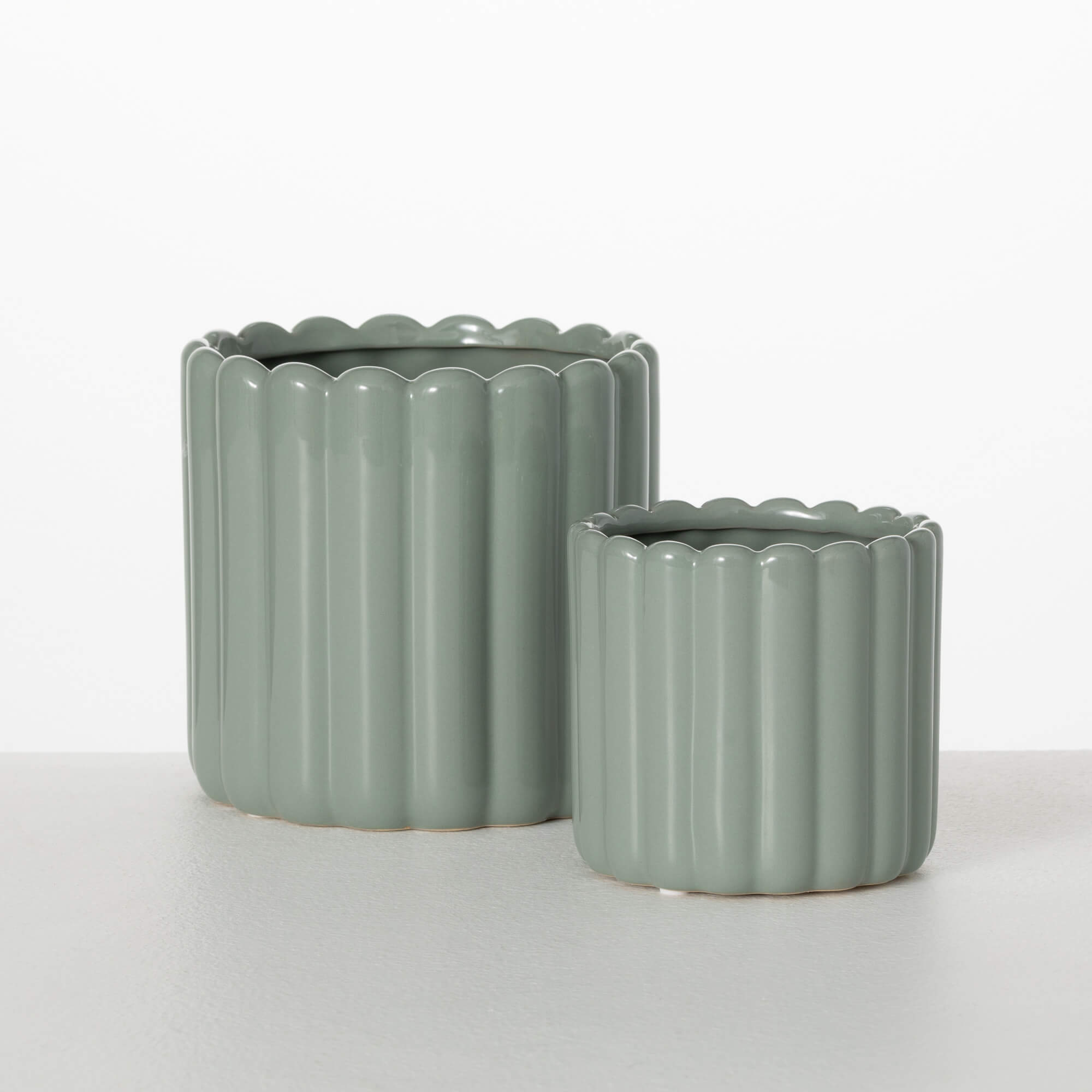 RIBBED PLANTER Set 2