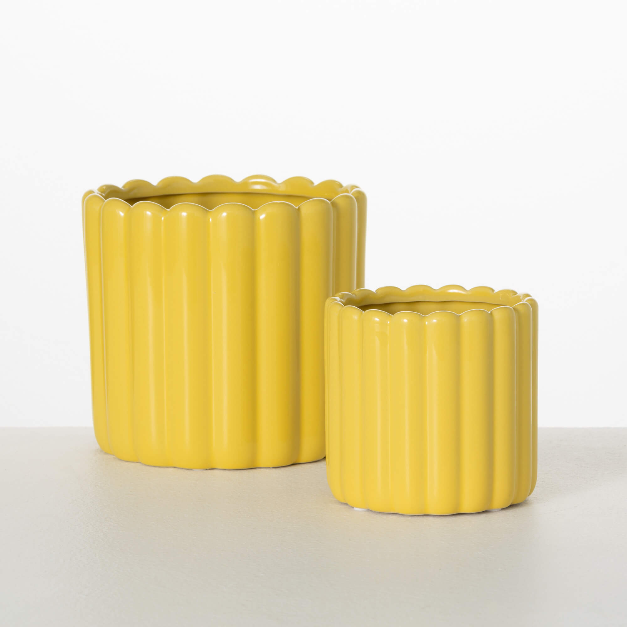 RIBBED PLANTER Set 2