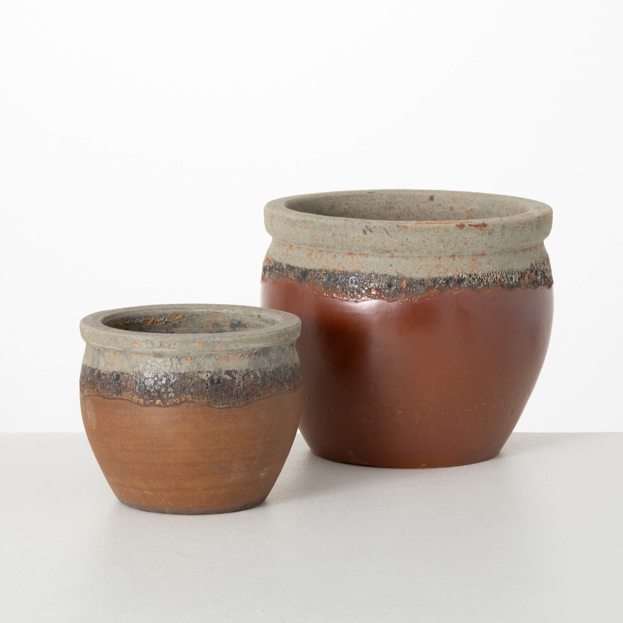 STONE FINISH PLANTER Set 2