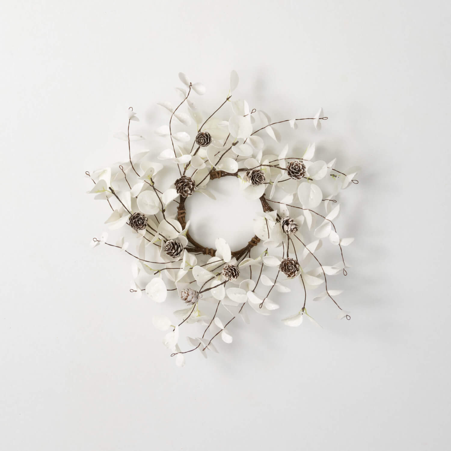 WHITE EUCALYPTUS PINECONE RING